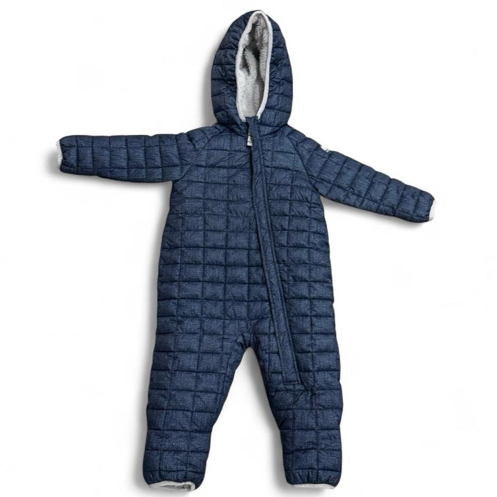 Snozu Navy Quilted Kids Footie